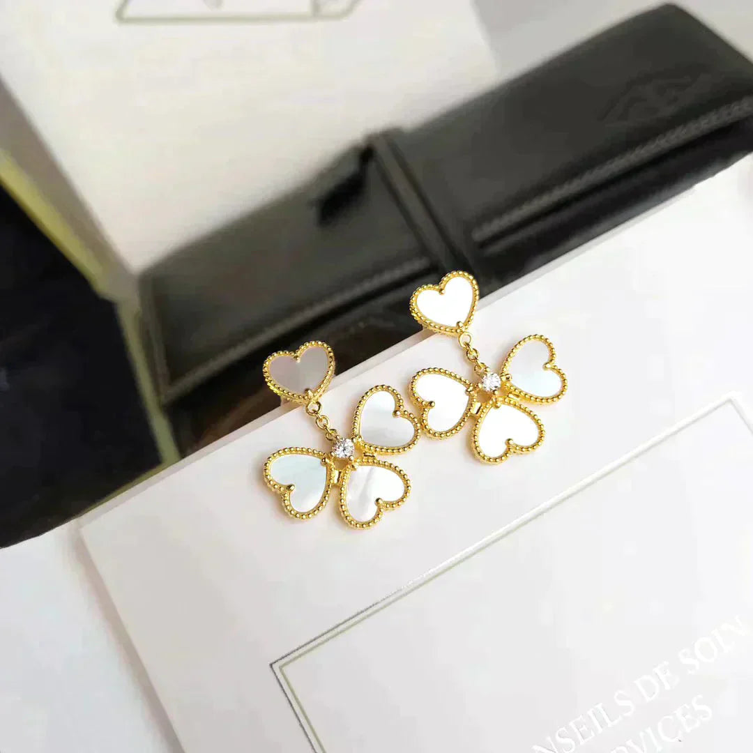 ¡®Sprite Jewelry¡¯CLOVER SWEET WHITE MOP EARRINGS