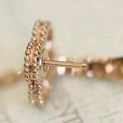 ¡®Sprite Jewelry¡¯CLOVER MEDIUM 1 MOTIFS FUll DIAMOND EARRINGS
