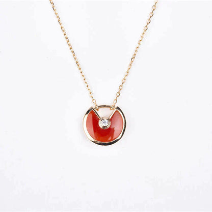 ¡®Sprite Jewelry¡¯AMULETTE GOLD CARNELIAN ONYX NECKLACE