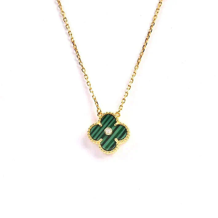¡®Sprite Jewelry¡¯CLOVER 15MM DIAMOND TURQUOISE NECKLACE