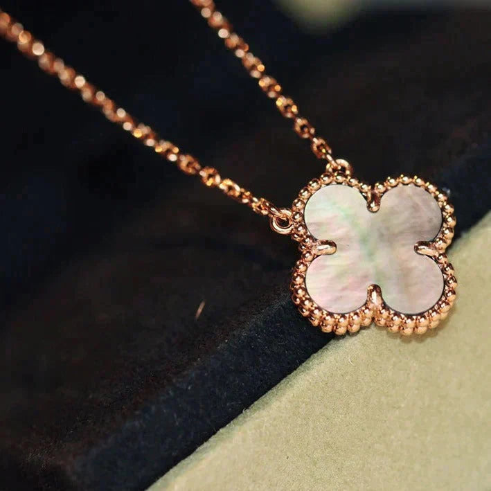 ¡®Sprite Jewelry¡¯CLOVER 15MM  GRAY MOTHER OF PEARL NECKLACE