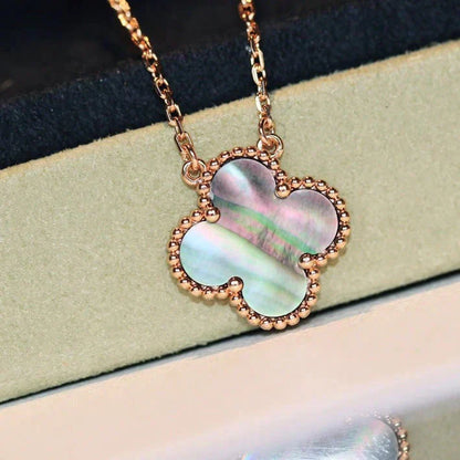 ¡®Sprite Jewelry¡¯CLOVER 15MM  GRAY MOTHER OF PEARL NECKLACE