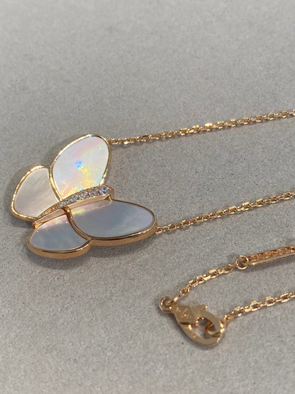 ¡®Sprite Jewelry¡¯BUTTERFLY GOLD MOP DIAMOND NECKLACE