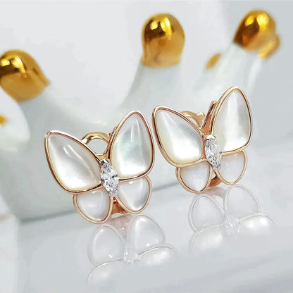 ¡®Sprite Jewelry¡¯BUTTERFLY MOP DIAMOND EARRINGS