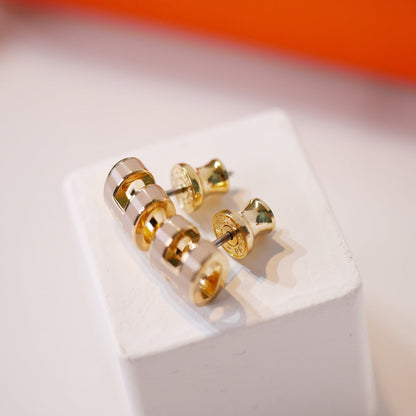 ¡®Sprite Jewelry¡¯MINI POP H GOLD EARRINGS GREY