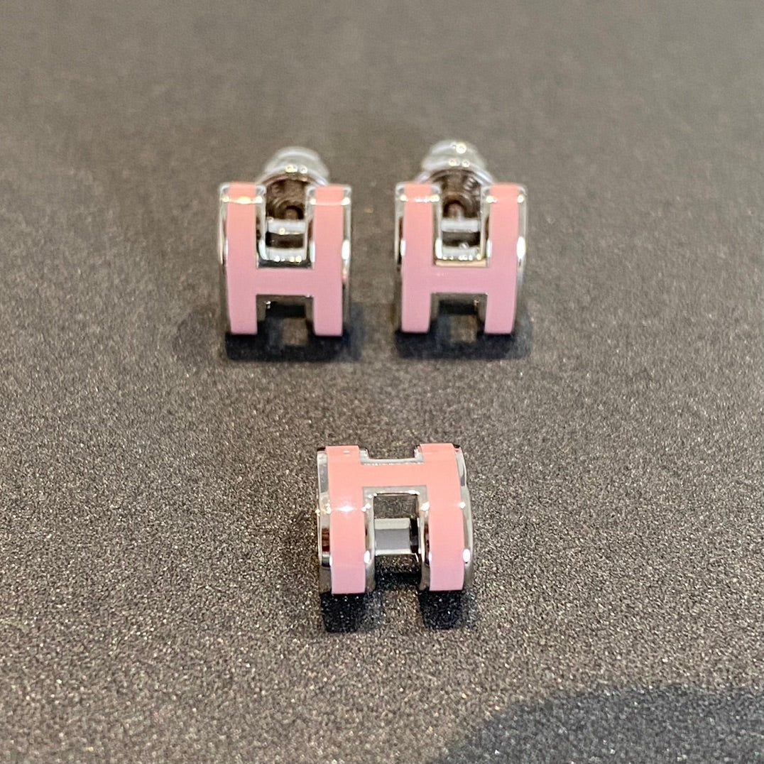 ¡®Sprite Jewelry¡¯MINI POP H SILVER EARRINGS PINK