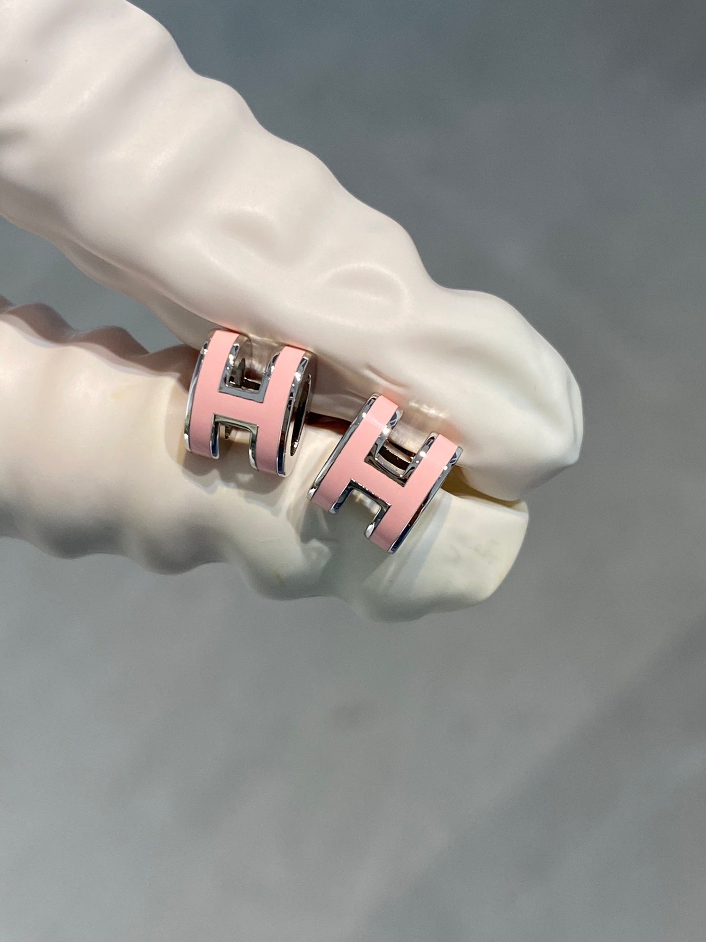 ¡®Sprite Jewelry¡¯MINI POP H SILVER EARRINGS PINK