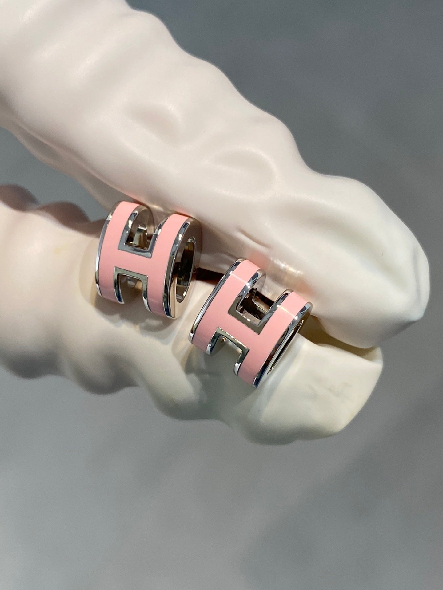 ¡®Sprite Jewelry¡¯MINI POP H SILVER EARRINGS PINK