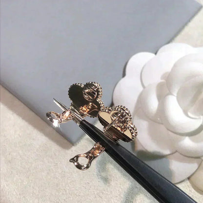 ¡®Sprite Jewelry¡¯CLOVER MEDIUM 1 MOTIFS  PINK MOP DIAMOND EARRINGS