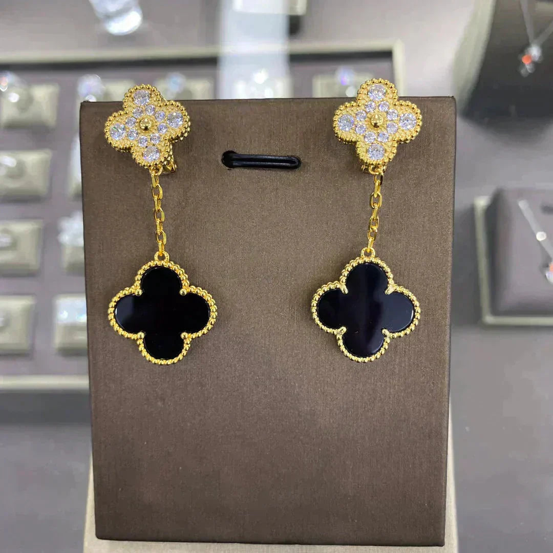 ¡®Sprite Jewelry¡¯CLOVER  2 MOTIFS  DIAMOND  EARRINGS (MULTIPLE CHOICESç´