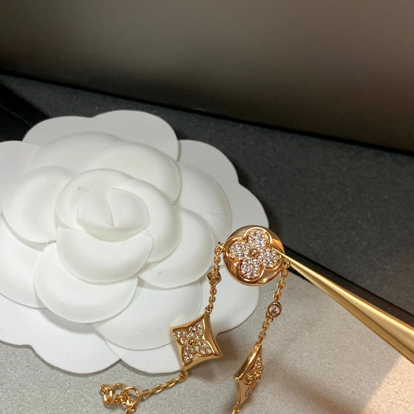 ¡®Sprite Jewelry¡¯STAR AND SUN 4 MOTIFS GOLD DIAMONDS BRACELET