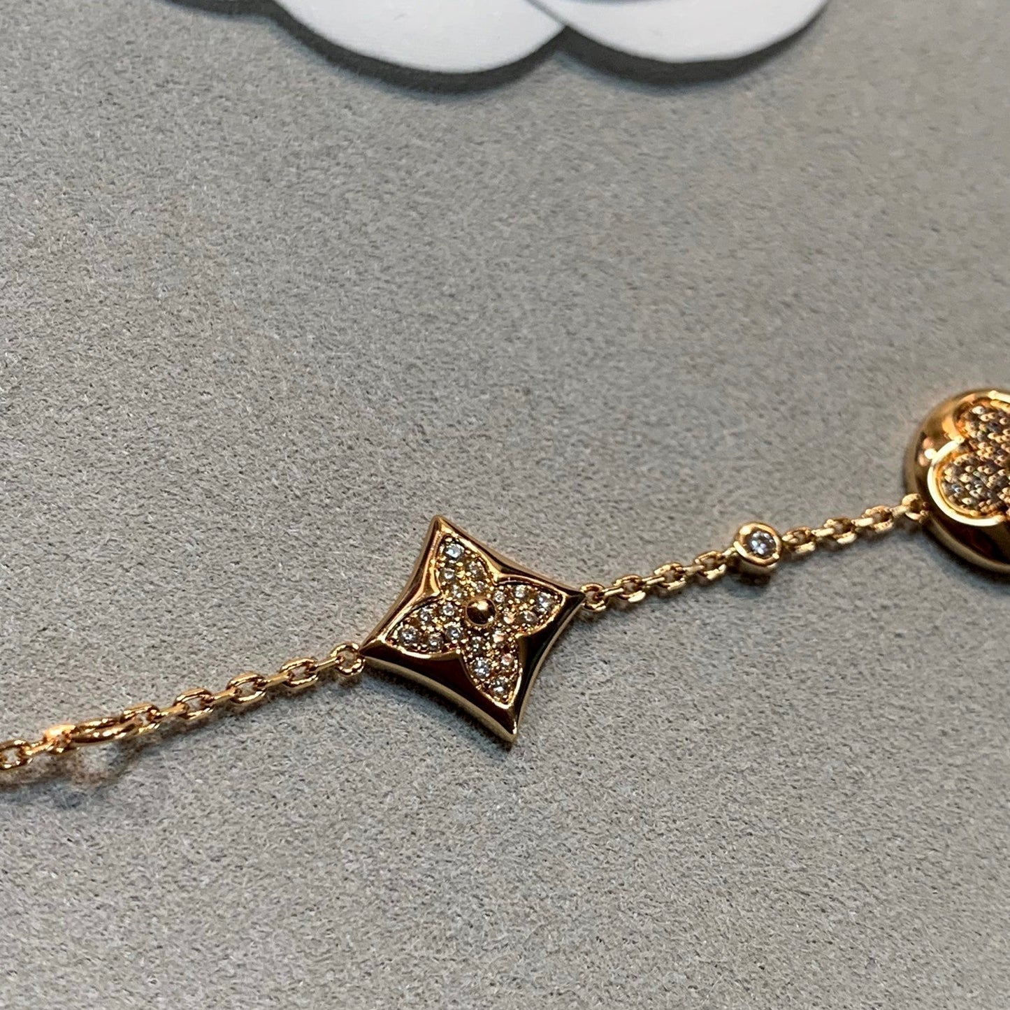 ¡®Sprite Jewelry¡¯STAR AND SUN 4 MOTIFS GOLD DIAMONDS BRACELET