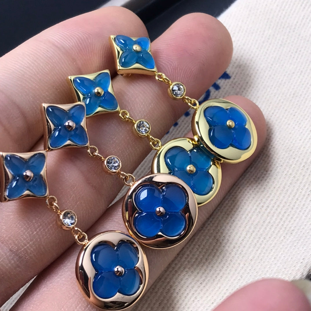 ¡®Sprite Jewelry¡¯STAR AND SUN AGATE DIAMOND EARRINGS