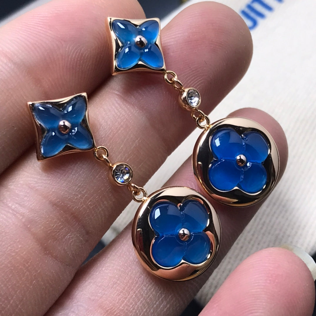 ¡®Sprite Jewelry¡¯STAR AND SUN AGATE DIAMOND EARRINGS