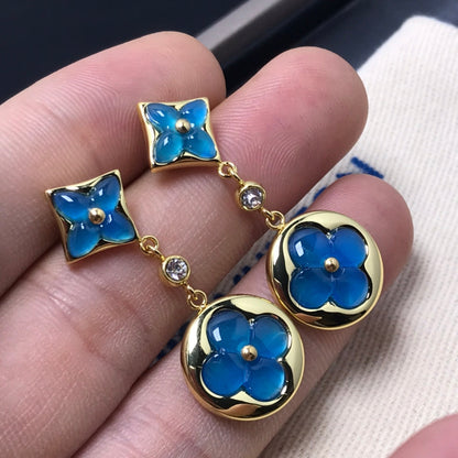 ¡®Sprite Jewelry¡¯STAR AND SUN AGATE DIAMOND EARRINGS