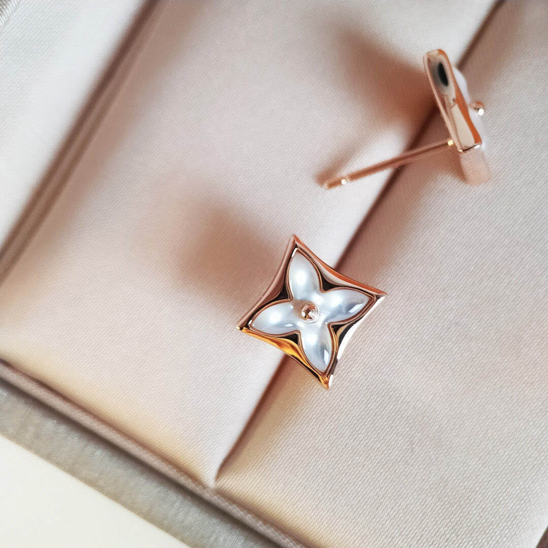 ¡®Sprite Jewelry¡¯STAR MOP PINK GOLD EARRINGS