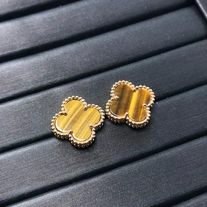 ¡®Sprite Jewelry¡¯CLOVER MEDIUM 1 MOTIFS TIGER EYE EARRINGS
