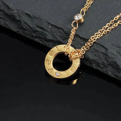 ¡®Sprite Jewelry¡¯LOVE NECKLACE 16MM 2 DIAMONDS