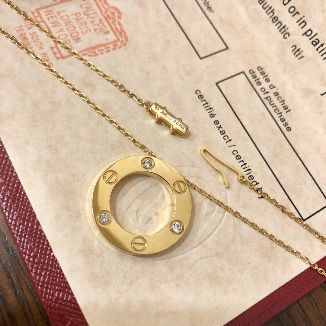 ¡®Sprite Jewelry¡¯LOVE NECKLACE 16MM 3 DIAMONDS