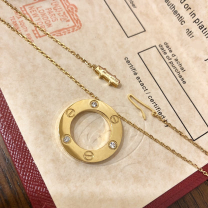 ¡®Sprite Jewelry¡¯LOVE NECKLACE 16MM 3 DIAMONDS