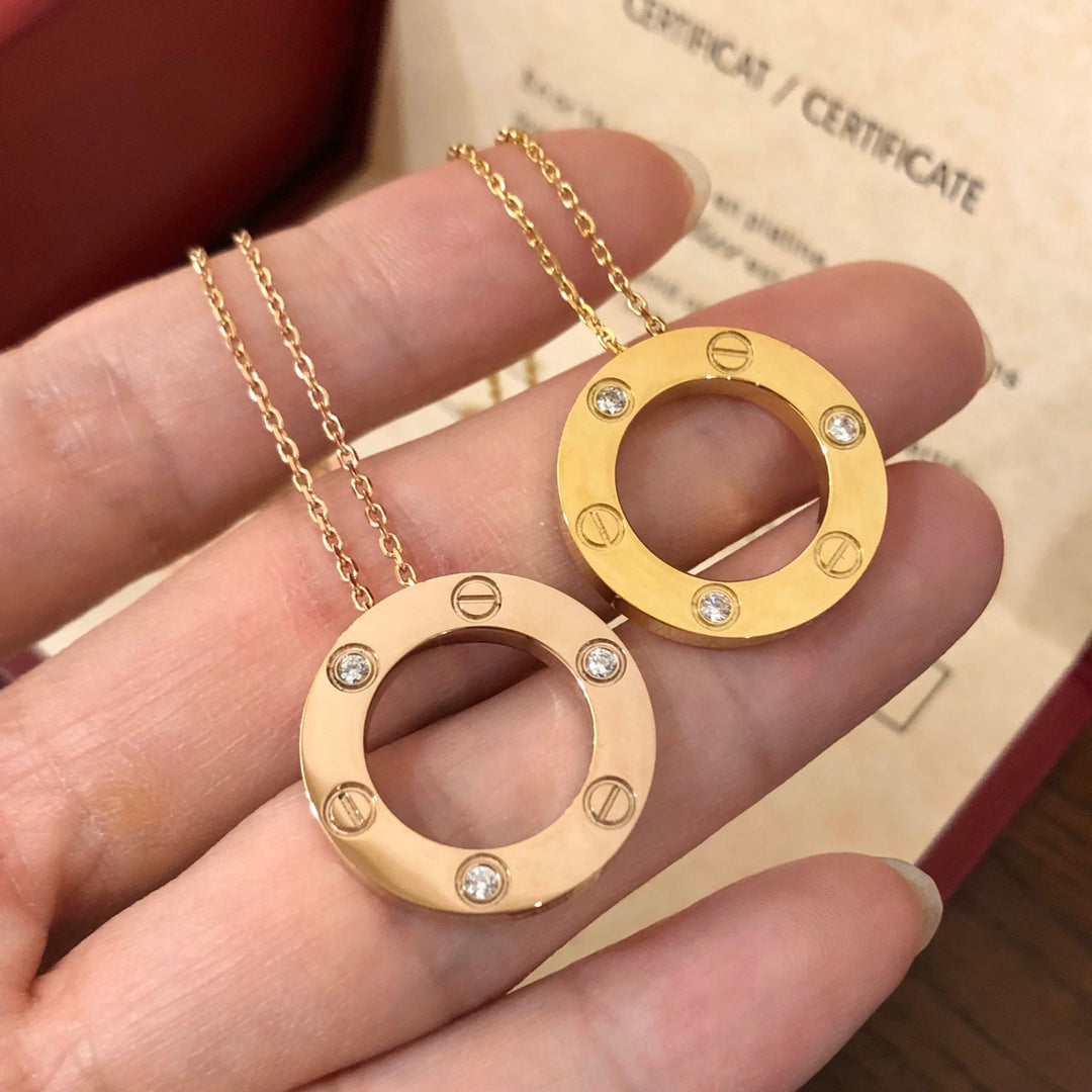¡®Sprite Jewelry¡¯LOVE NECKLACE 16MM 3 DIAMONDS