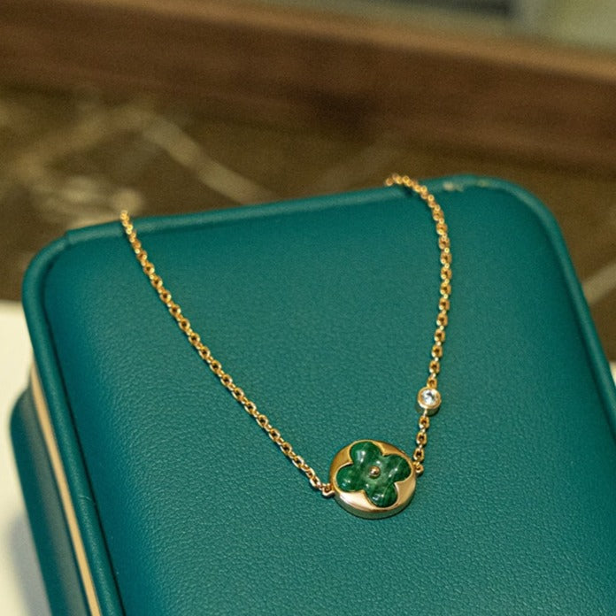 ¡®Sprite Jewelry¡¯SUN MALACHITE 1 DIAMOND PINK GOLD BRACELET
