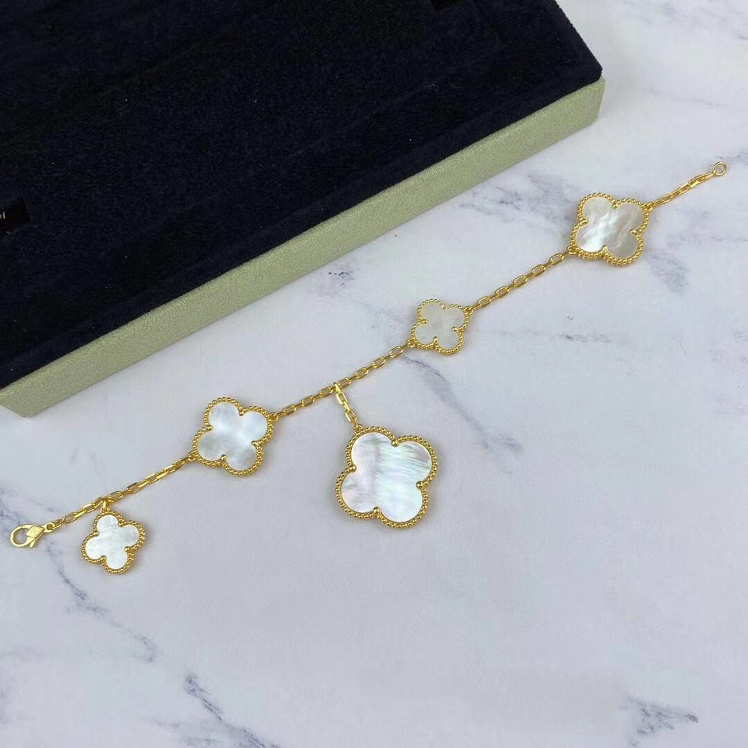 ¡®Sprite Jewelry¡¯MAGIC CLOVER MOP GOLD BRACELET 5 MOTIFS