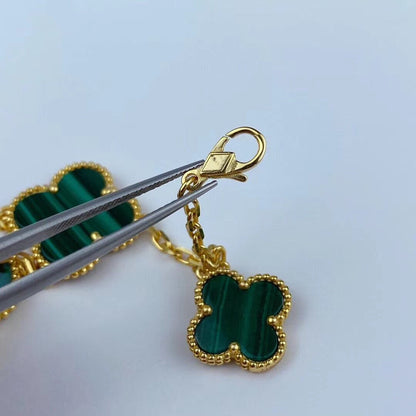 ¡®Sprite Jewelry¡¯MAGIC CLOVER MALACHITE GOLD BRACELET 5 MOTIFS