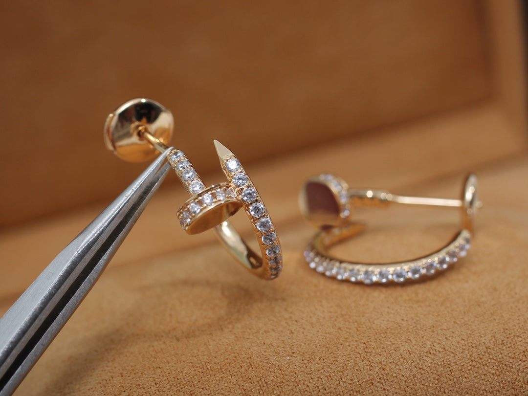 ¡®Sprite Jewelry¡¯JUSTE EARRINGS 12.75MM PINK GOLD DIAMOND