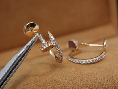 ¡®Sprite Jewelry¡¯JUSTE EARRINGS 12.75MM PINK GOLD DIAMOND