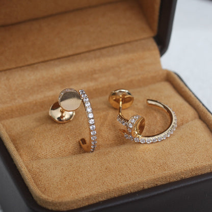 ¡®Sprite Jewelry¡¯JUSTE EARRINGS 12.75MM PINK GOLD DIAMOND