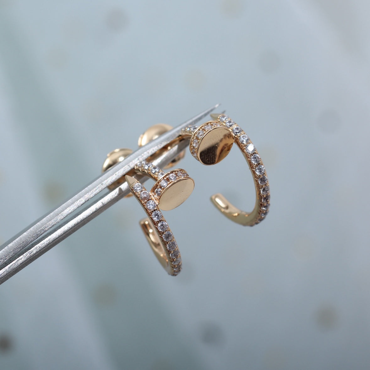 ¡®Sprite Jewelry¡¯JUSTE EARRINGS 12.75MM PINK GOLD DIAMOND