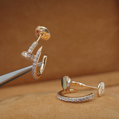 ¡®Sprite Jewelry¡¯JUSTE EARRINGS 12.75MM PINK GOLD DIAMOND