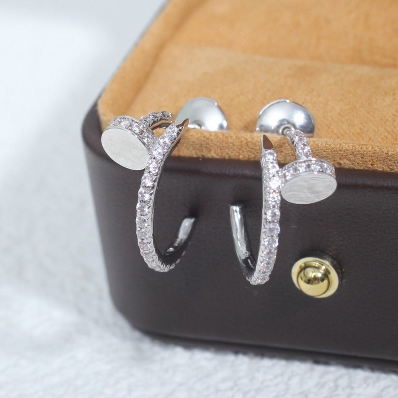 ¡®Sprite Jewelry¡¯JUSTE EARRINGS 12.75MM SILVER DIAMOND