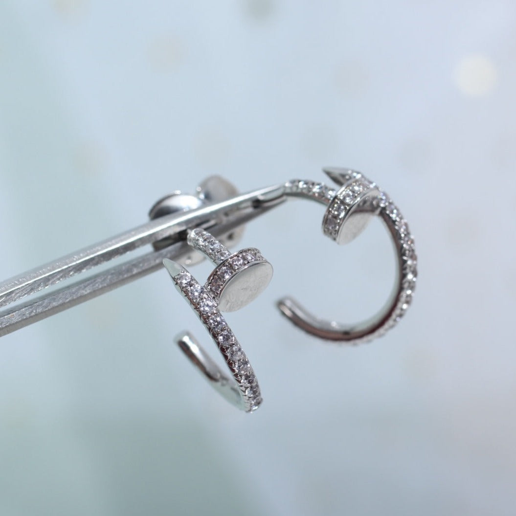 ¡®Sprite Jewelry¡¯JUSTE EARRINGS 12.75MM SILVER DIAMOND