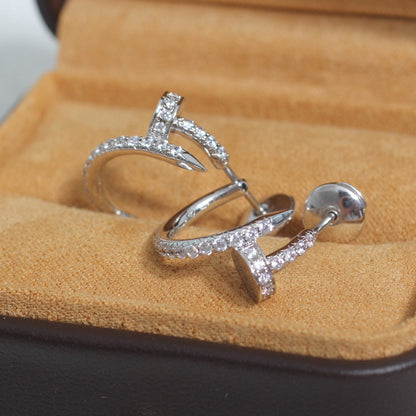 ¡®Sprite Jewelry¡¯JUSTE EARRINGS 12.75MM SILVER DIAMOND