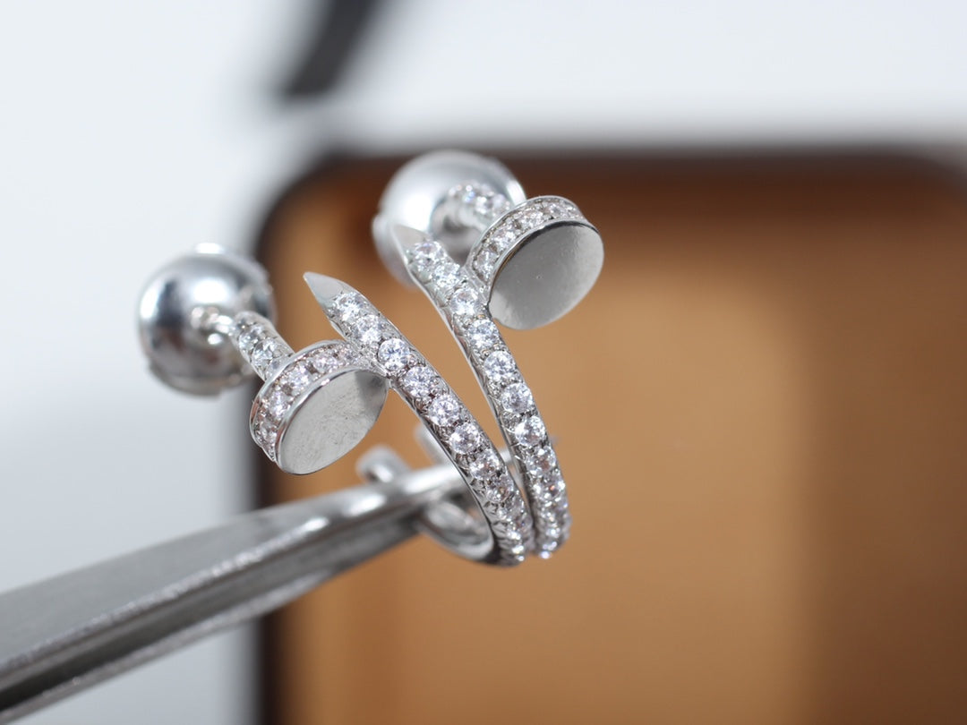 ¡®Sprite Jewelry¡¯JUSTE EARRINGS 12.75MM SILVER DIAMOND