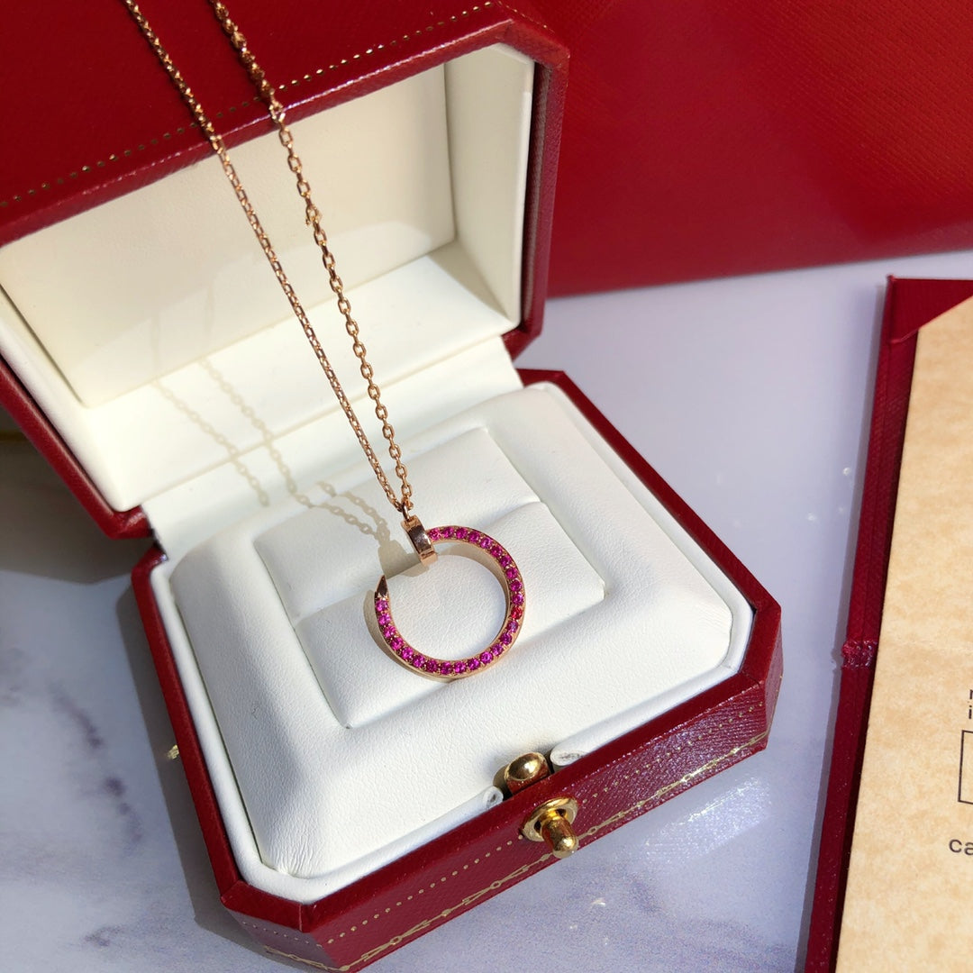 ¡®Sprite Jewelry¡¯JUSTE NECKLACE GOLD RED DIAMONDS