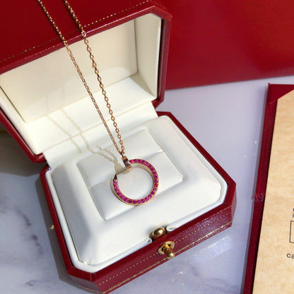 ¡®Sprite Jewelry¡¯JUSTE NECKLACE GOLD RED DIAMONDS
