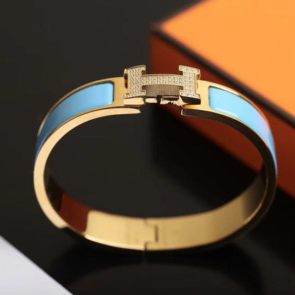 ¡®Sprite Jewelry¡¯H CLOUD BLUE BRACELET GOLD DIAMOND