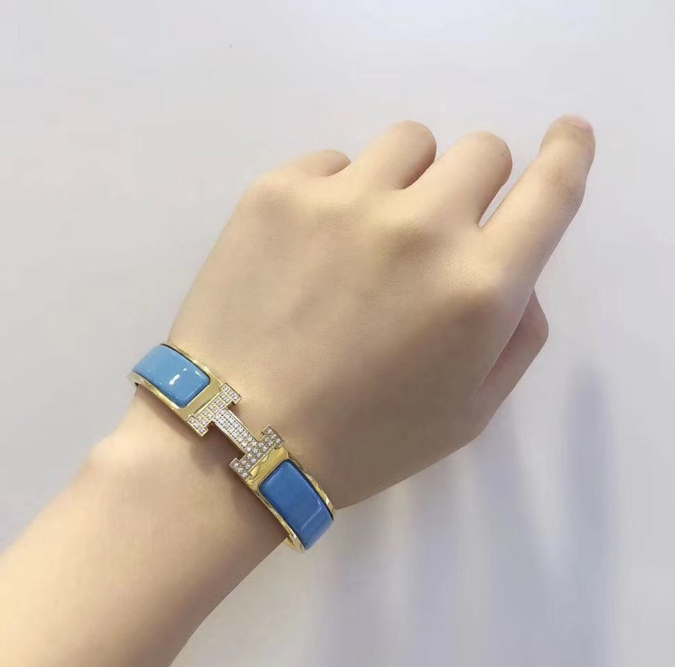 ¡®Sprite Jewelry¡¯H CLOUD BLUE BRACELET GOLD DIAMOND