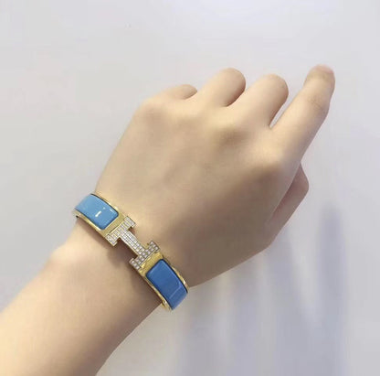 ¡®Sprite Jewelry¡¯H CLOUD BLUE BRACELET GOLD DIAMOND