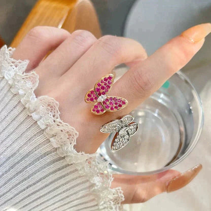 ¡®Sprite Jewelry¡¯TWIN BUTTERFLY DIAMOND RING