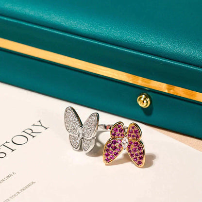 ¡®Sprite Jewelry¡¯TWIN BUTTERFLY DIAMOND RING