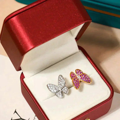 ¡®Sprite Jewelry¡¯TWIN BUTTERFLY DIAMOND RING