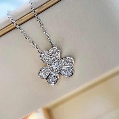 ¡®Sprite Jewelry¡¯CLOVER DIAMOND NECKLACE SILVER