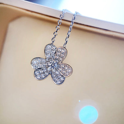 ¡®Sprite Jewelry¡¯CLOVER DIAMOND NECKLACE SILVER