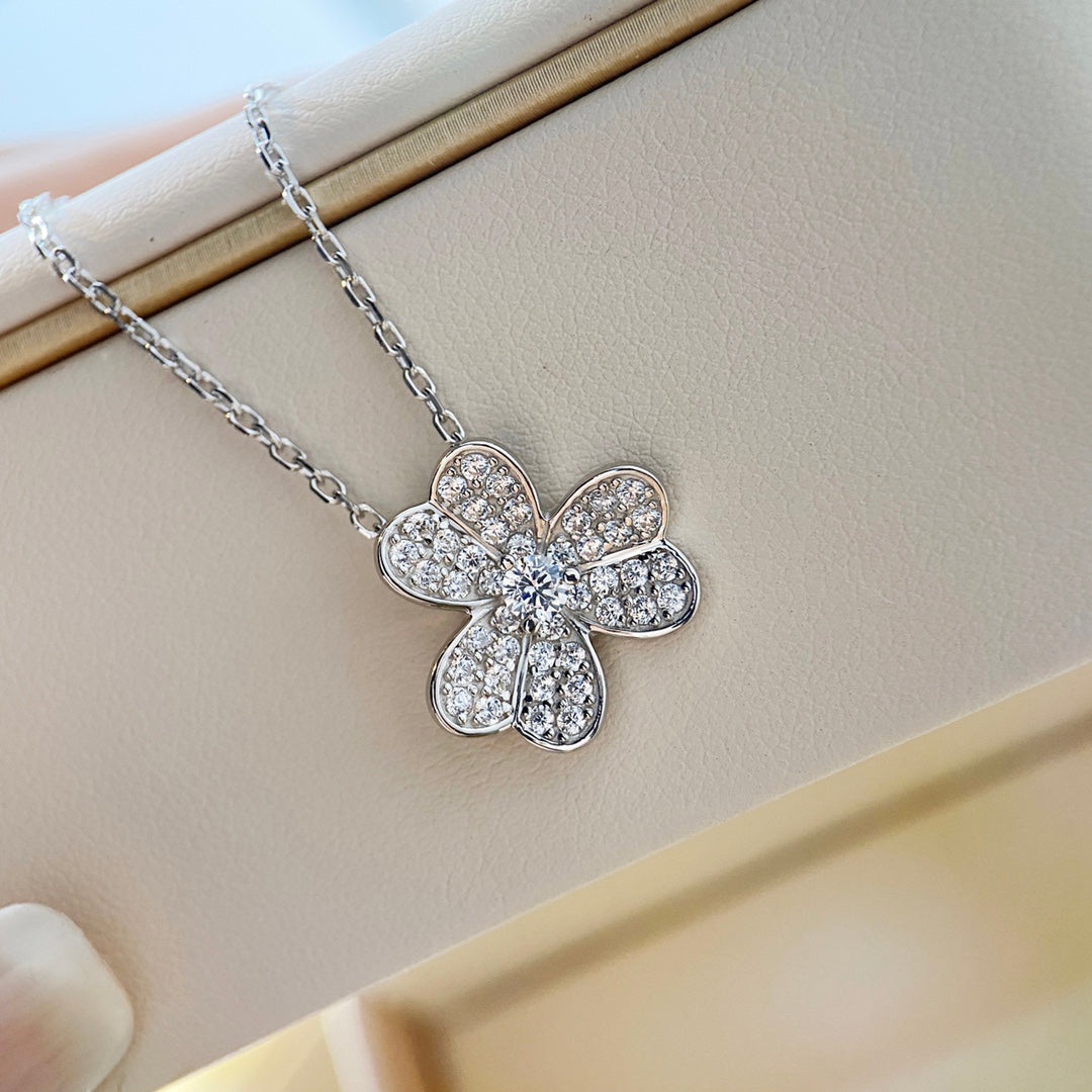 ¡®Sprite Jewelry¡¯CLOVER DIAMOND NECKLACE SILVER