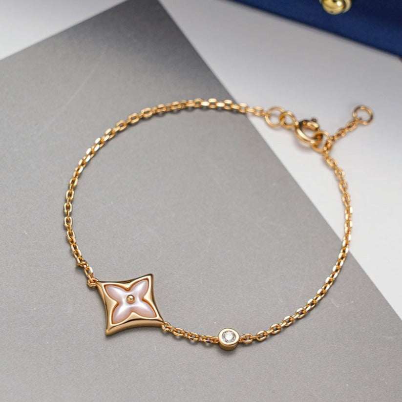 ¡®Sprite Jewelry¡¯STAR 1 DIAMOND PINK GOLD BRACELET