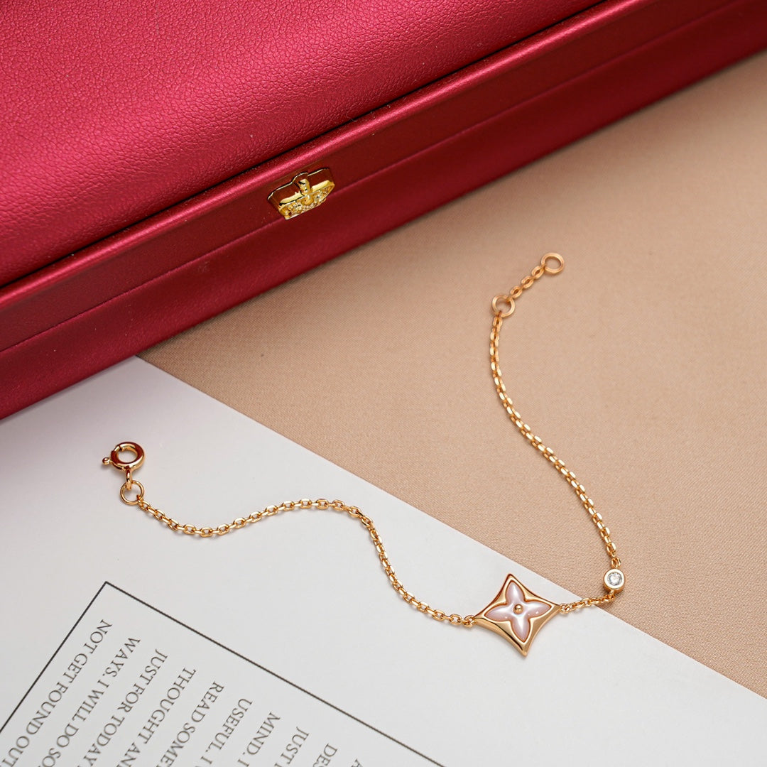 ¡®Sprite Jewelry¡¯STAR 1 DIAMOND PINK GOLD BRACELET